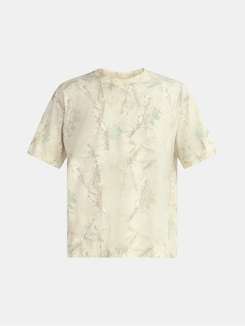 No Boundaries All Gender Cotton Oversized Cropped Tee, Men's & Big Men's | Walmart (US)