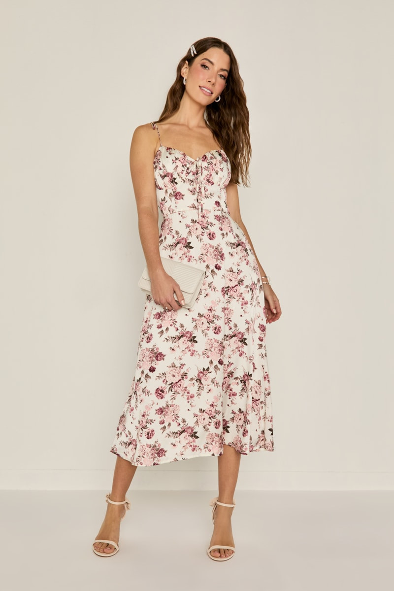 Martha Floral Midi Dress | Francesca's
