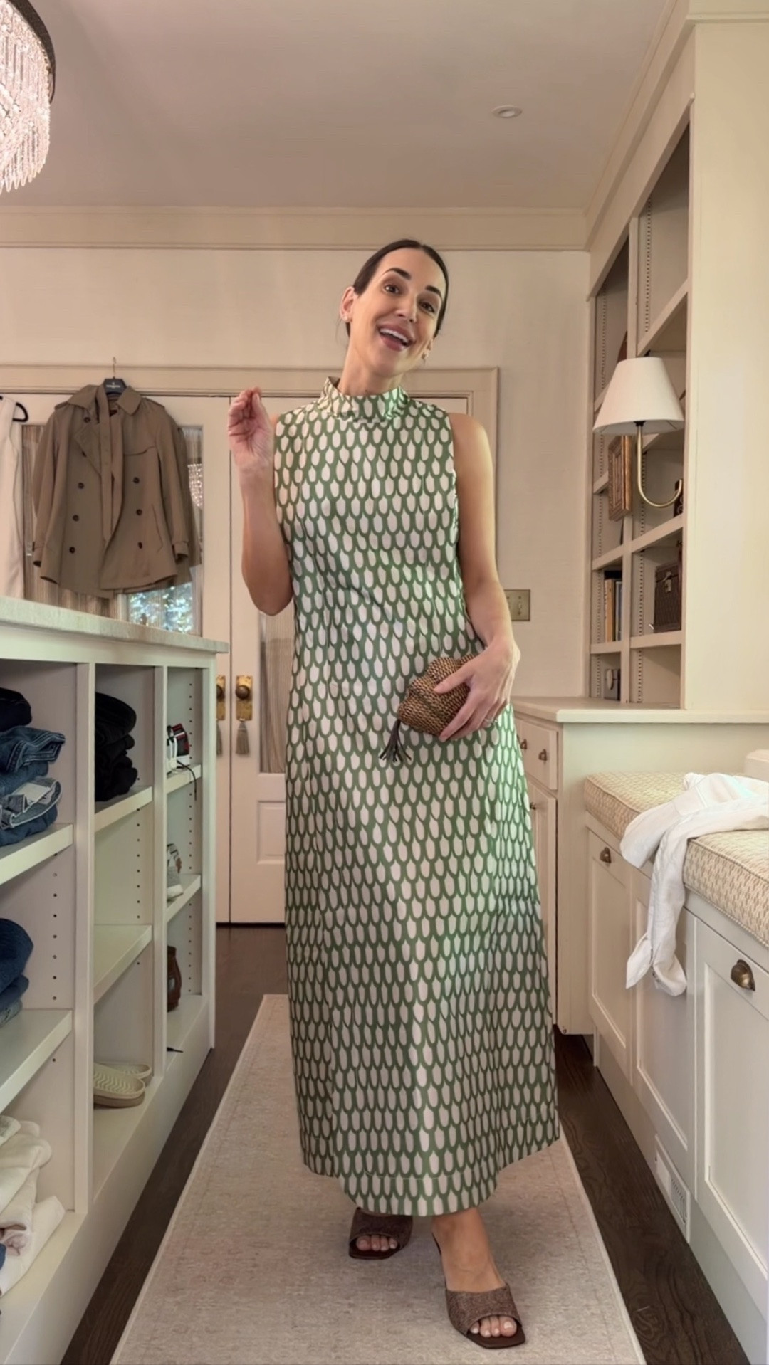 Love this long raw silk dress with pockets! 

I’m wearing a small but if you’re in-between sizes, size down ￼