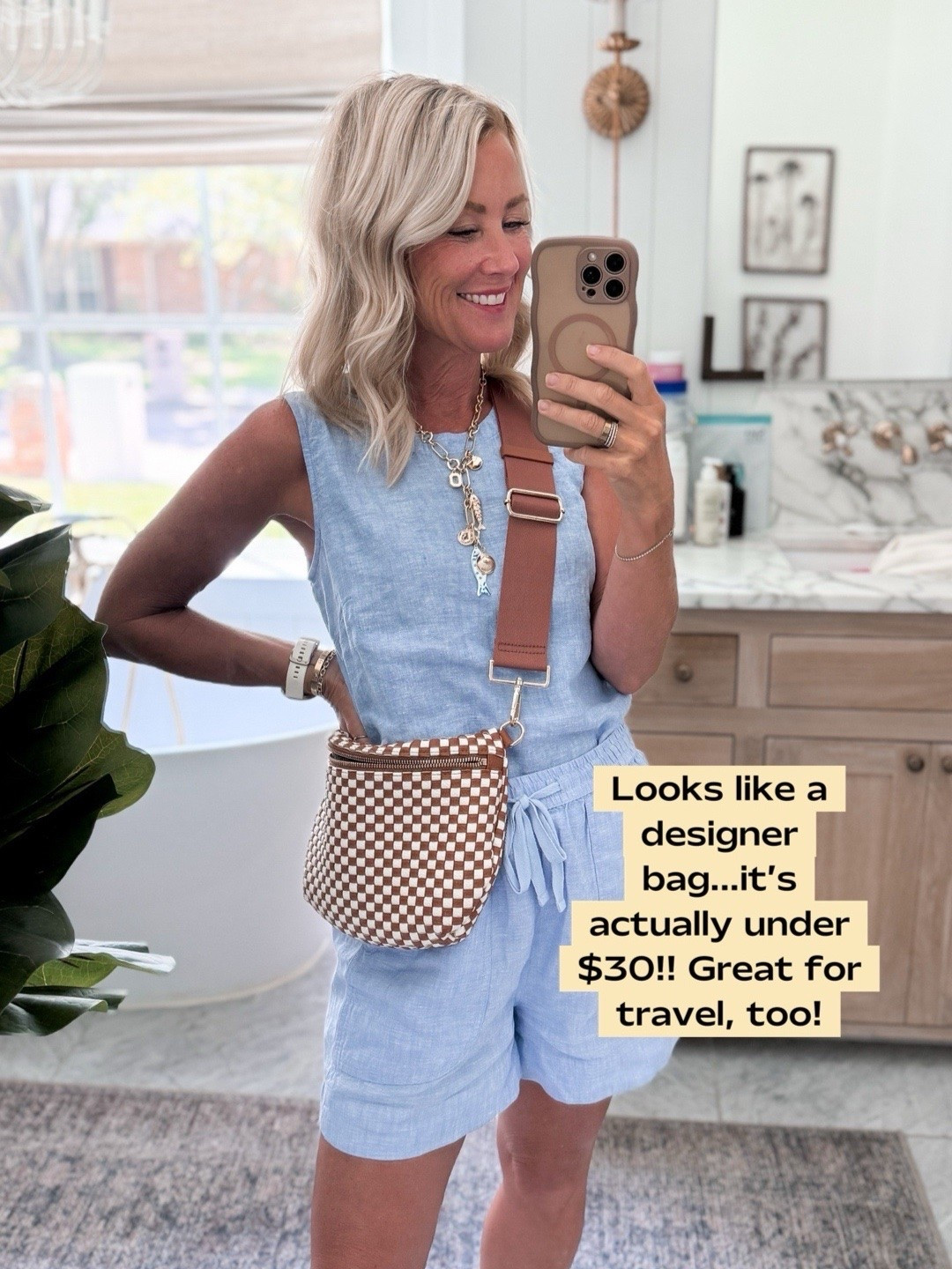 Such a great look for less! This Amazon crossbody is so good.

#LTKdayinmylife #LTKxMadewell #LTKOver40