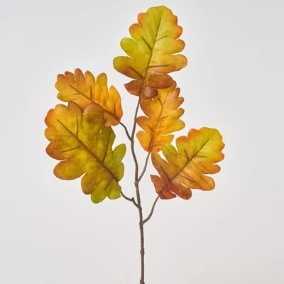 Classic Autumn Oak Leaf Faux Fall Branch Spray - 16" | Darby Creek Trading