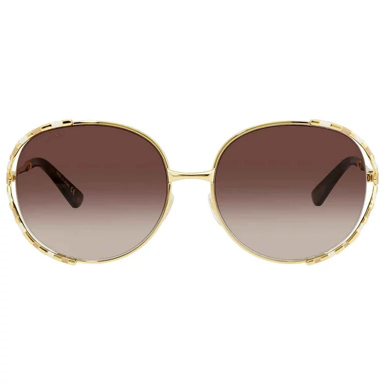 Gucci Brown Gradient Oval Sunglasses GG0595S 004 59 | Walmart (US)