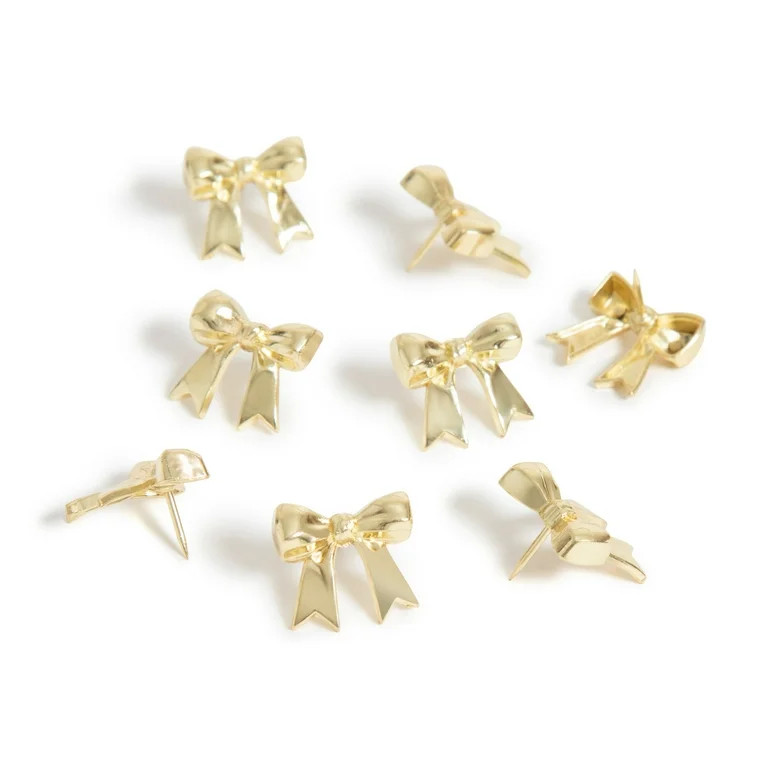 U Brands Ribbon Push Pins, 8 Count, Gold | Walmart (US)