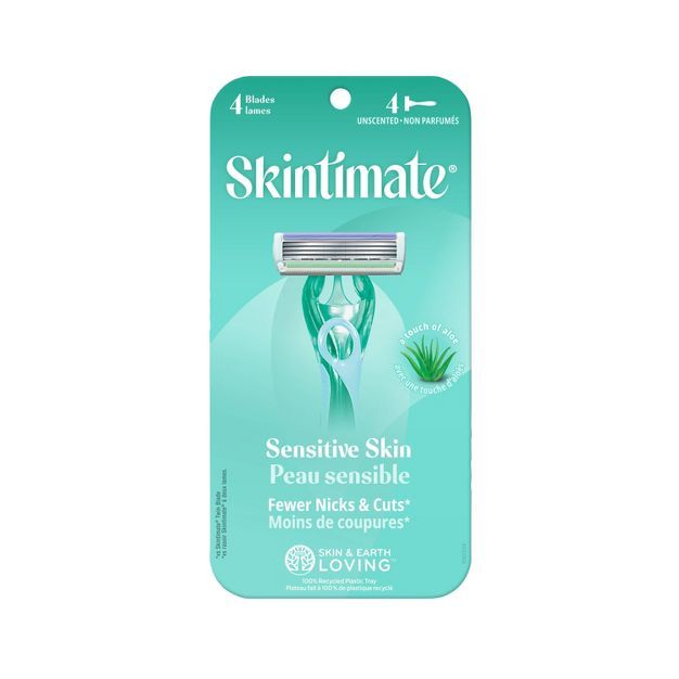 Skintimate Sensitive Skin Women's Disposable Razors - 4ct | Target