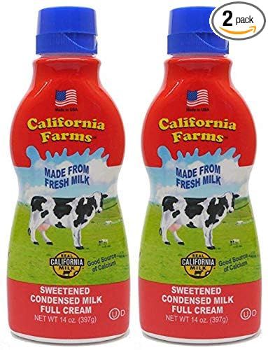 California Farms Sweetened Condensed Milk Full Cream, 14 Oz, Single | Amazon (US)