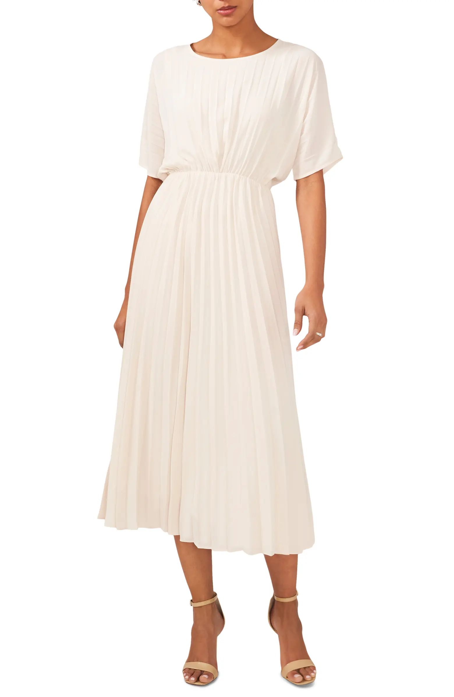 Pleated Midi Dress | Nordstrom