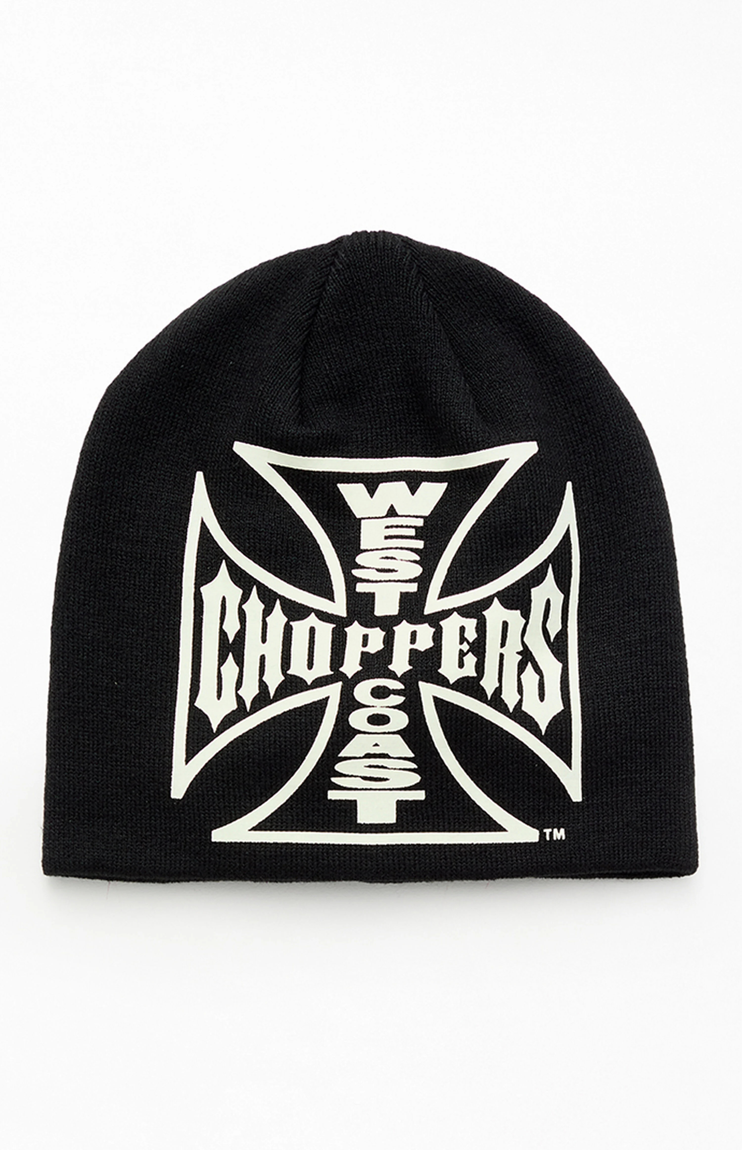 West Coast Choppers Black Logo Skullcap Beanie | PacSun