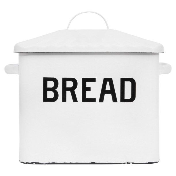 3R Studios White Decorative Bread Box | Walmart (US)