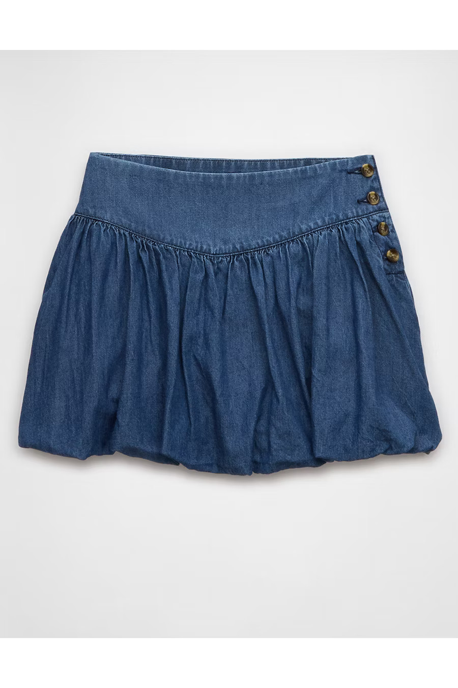 AE Stretch Bubble Skort Women's Medium Indigo Wash 00 | American Eagle Outfitters (US & CA)