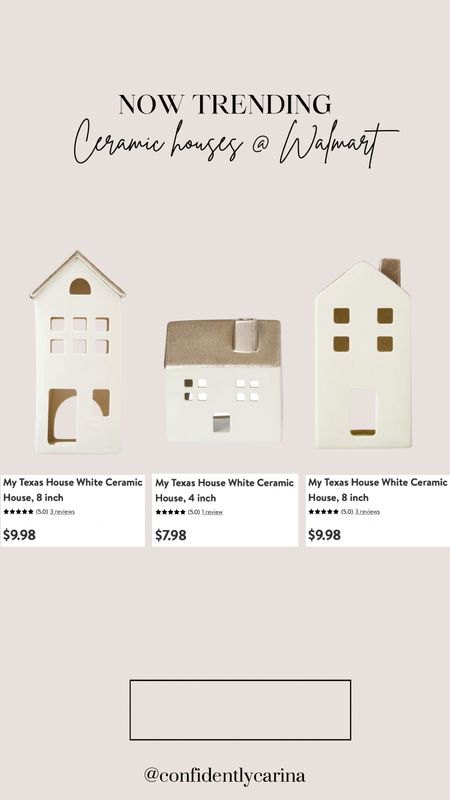 These ceramic holiday houses from Walmart are so on trend and such a good price. Under $30 for all 3!! 

#LTKSeasonal #LTKHoliday #LTKGiftGuide