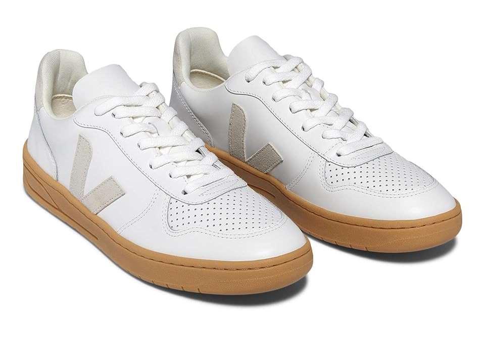 VEJA V-10 Men's Shoes Extra White/Natural : EU 43 (US Men's 10) M, Leather/Suede | Zappos