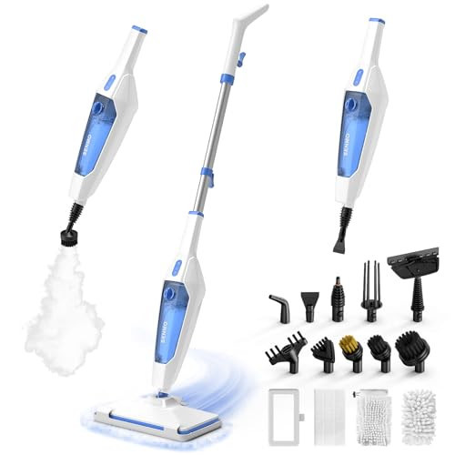 SENMO Steam Mop, 14-in-1 Detachable Steam Cleaner for Home and Floor, 1300W 228°F Deep Cleaning MultiPurpose Floor Steamer with 14 Attachments for Hardwood Floors, Tile, Grout, Furniture, Carpet, Wall | Amazon (US)