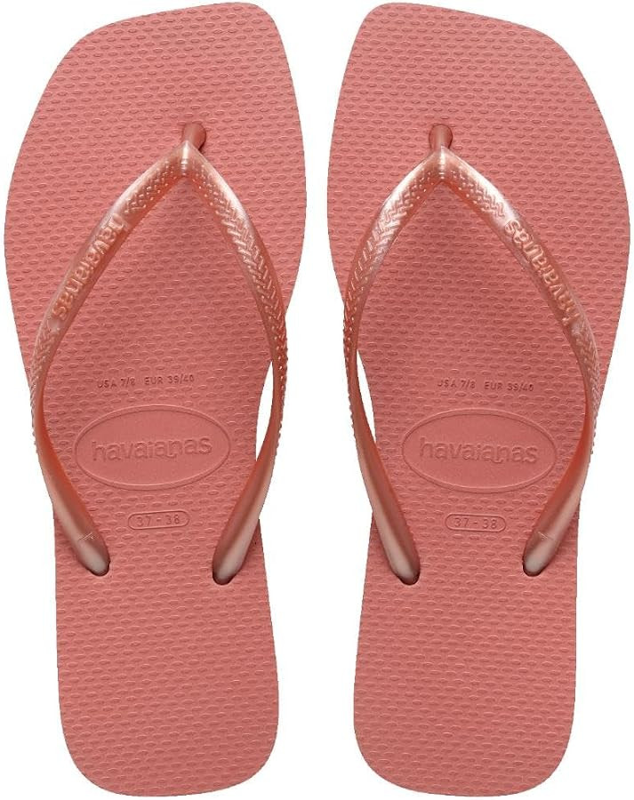 Havaianas Women Hav. Slim Square Flipflop, Canyon Clay, 33/34 EU | Amazon (ES)