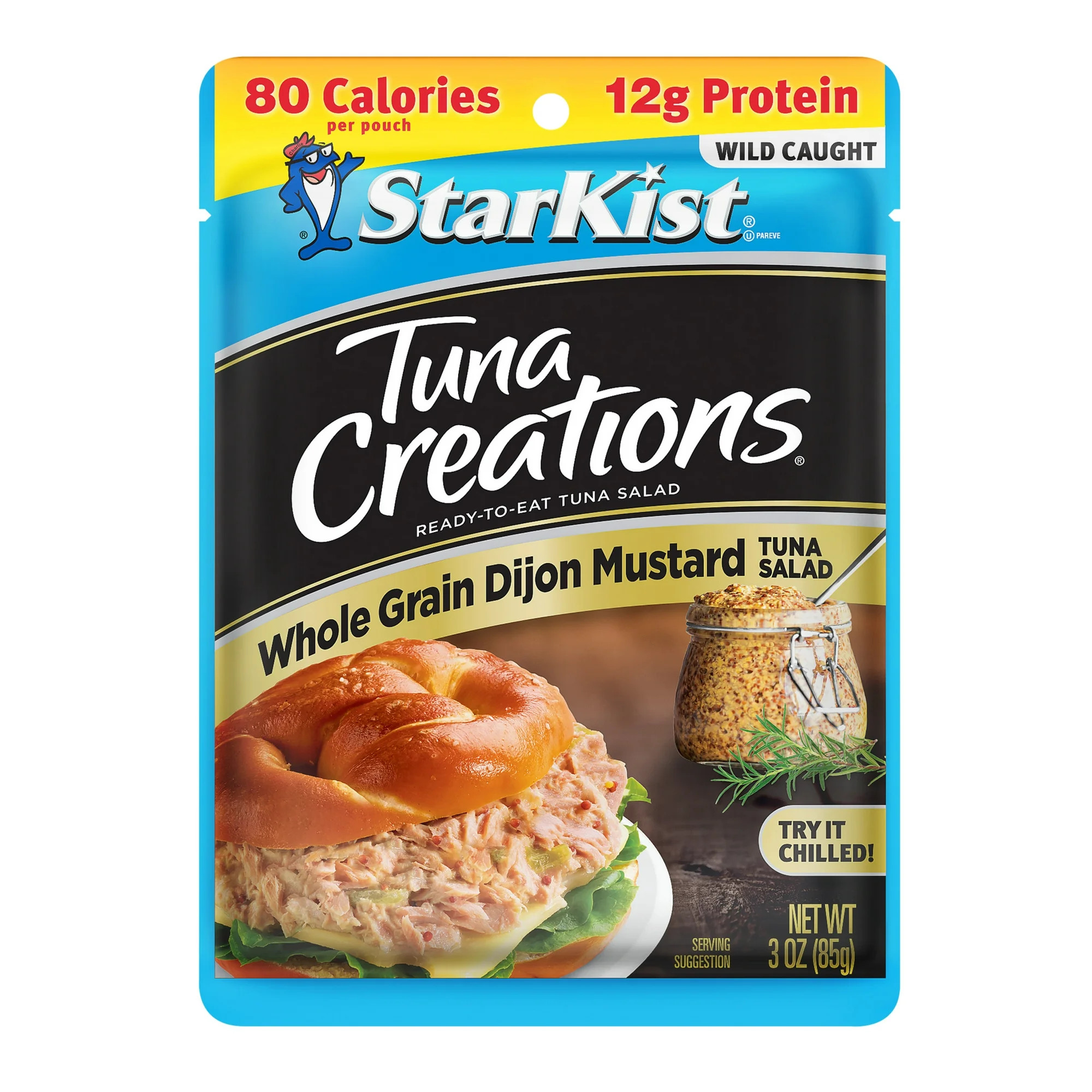 StarKist Tuna Creations, Whole Grain Dijon Mustard Tuna Salad, 12g Protein, 3 oz Pouch | Walmart (US)
