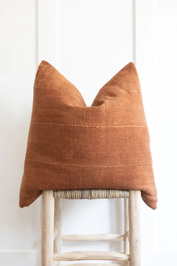 24x24 Authentic African Mudcloth Pillow Cover | Etsy (US)