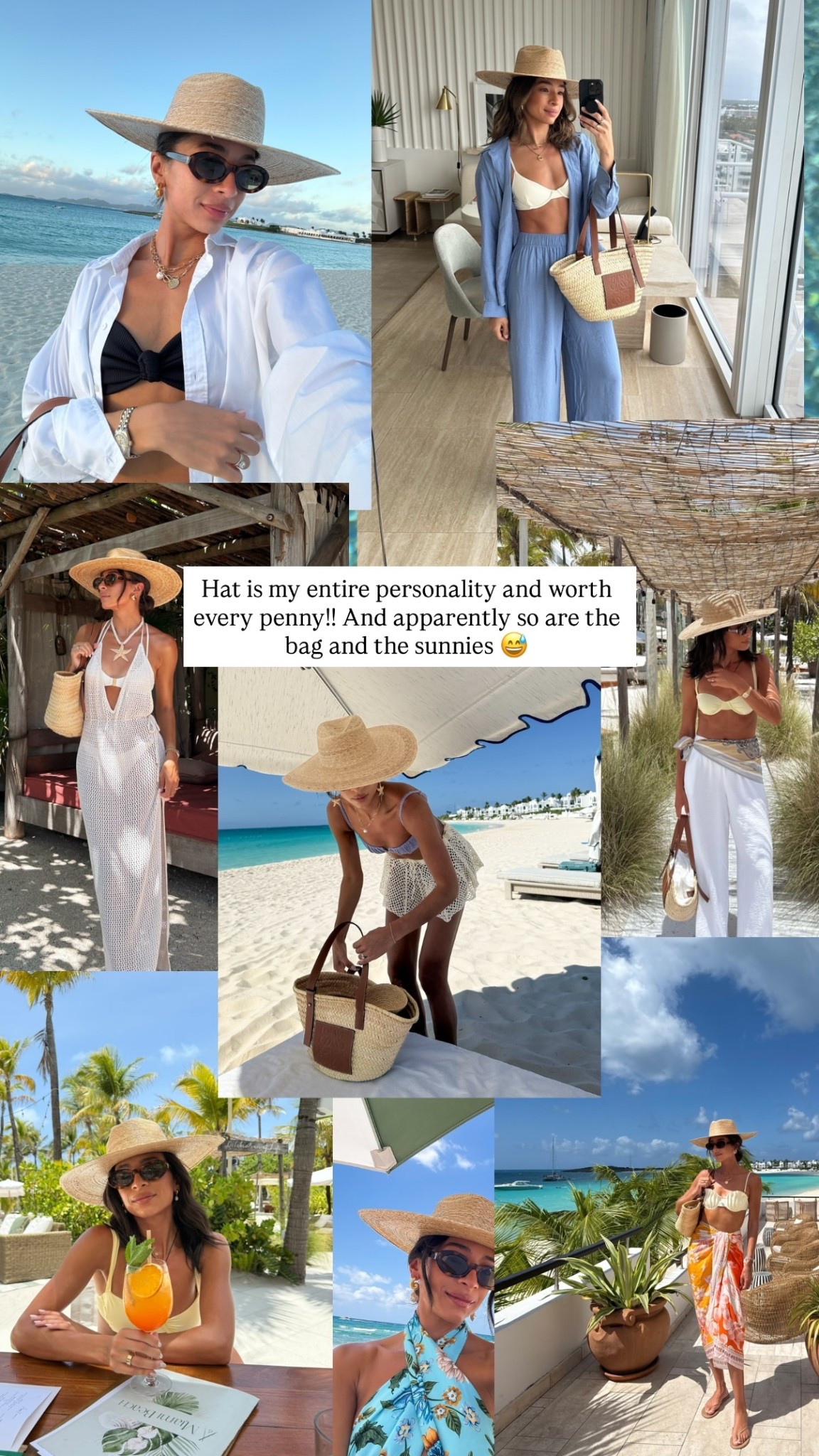 Beach Hat is my entire personality and worth every penny!! And apparently so are the straw bag and the sunnies 😅

#LTKTravel #LTKSwim