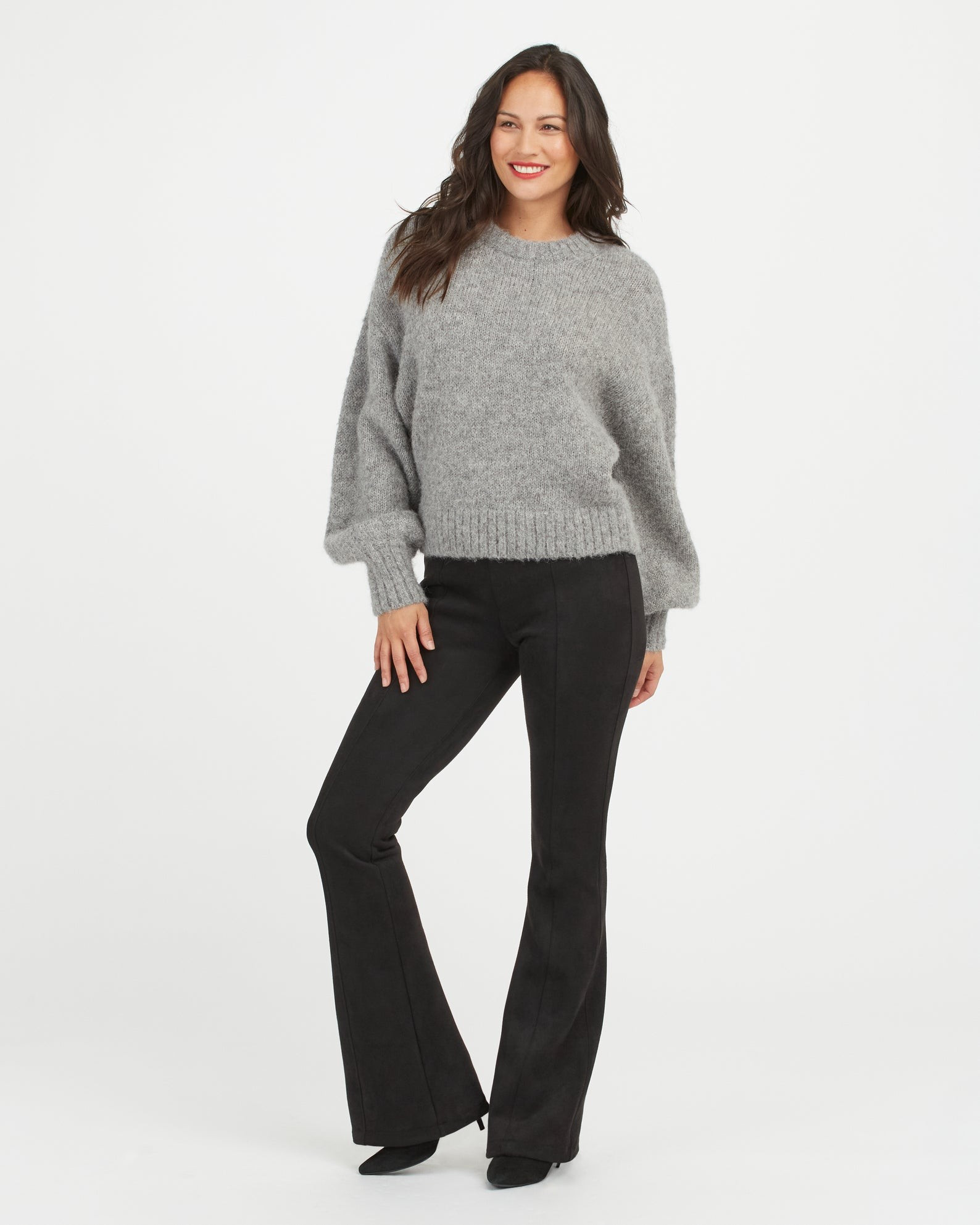 Faux Suede Flare Pants | Spanx