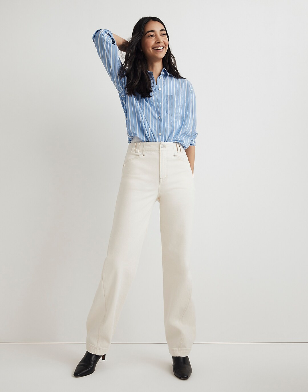 The Perfect Vintage Wide-Leg Jean: Snap Edition | Madewell