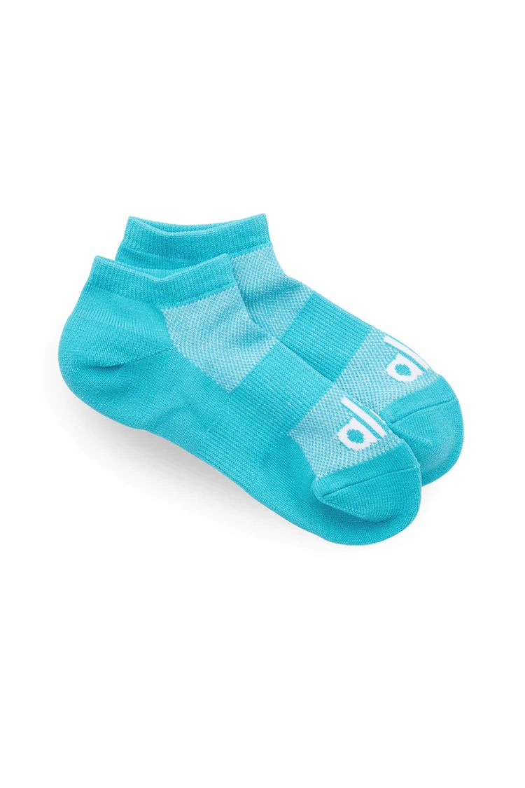 Women's Everyday Sock - Bright Aqua/White | Alo Yoga