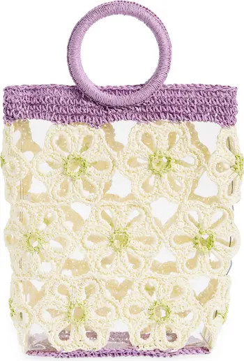 Marigold Crochet Trim Top-Handle Bag | Nordstrom Rack