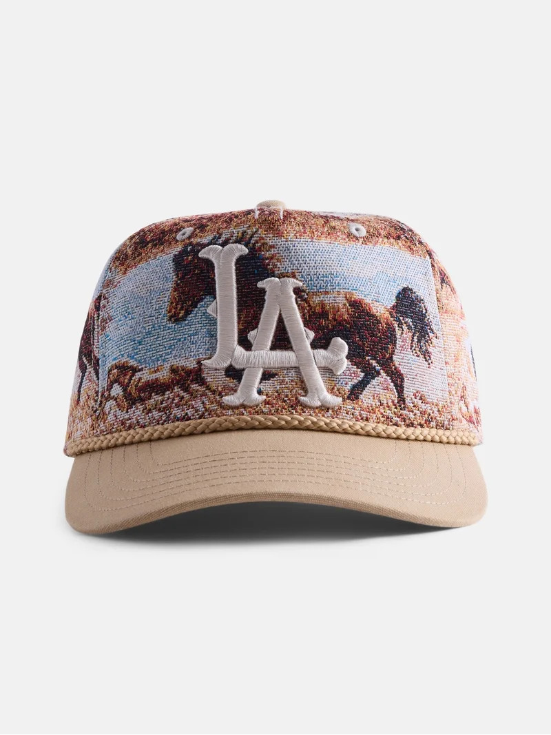 No Boundaries Graphic LA Baseball Cap, Beige, Men's | Walmart (US)
