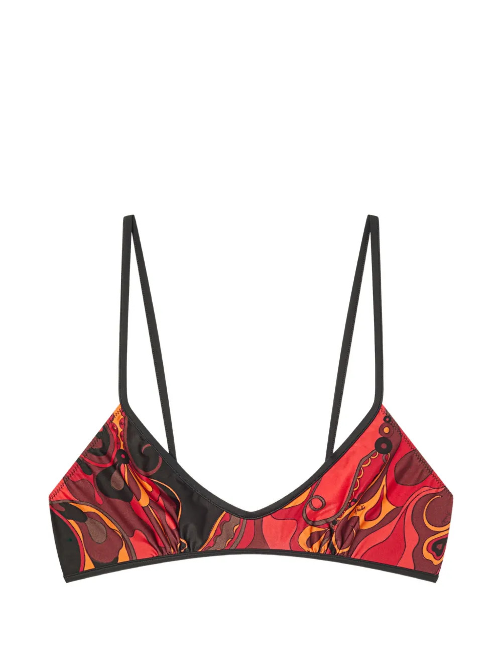PUCCI Orchidee-print Bikini Top | Orange | FARFETCH | Farfetch Global