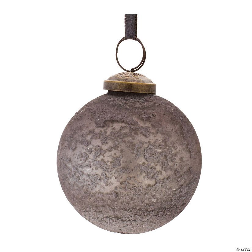 Grey Weathered Glass Ball Ornament (Set of 6) | Oriental Trading Company