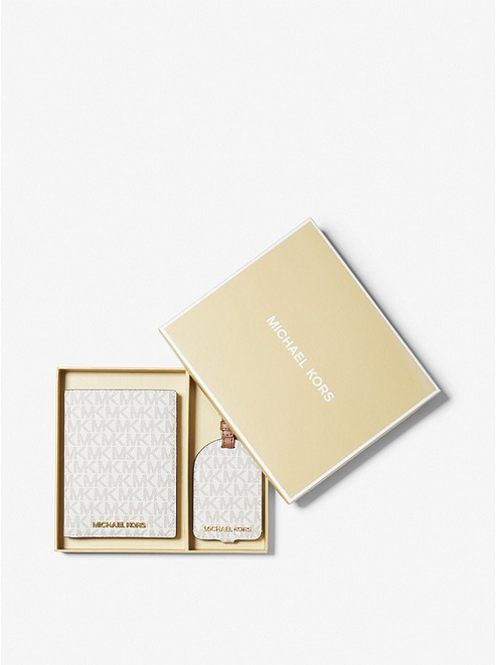 Logo Passport Case and Luggage Tag Gift Set | Michael Kors US