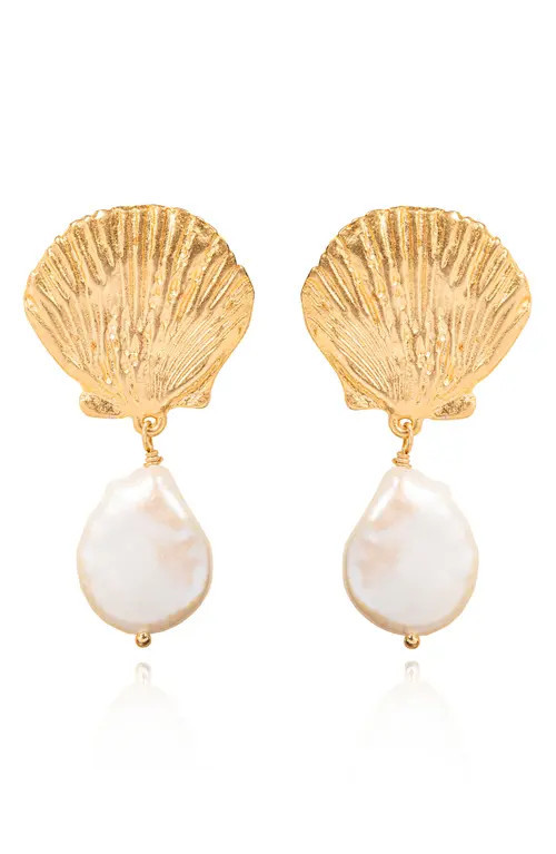 Sequin Vittoria Drop Earrings in Pearl at Nordstrom | Nordstrom