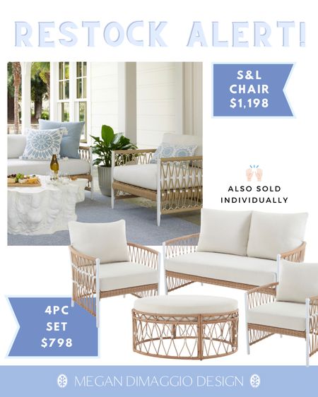 This best selling Serena & Lily inspired patio set from Walmart is back in stock online!! Reviews are so good on it, and now pieces are sold individually allowing you to mix and match or add to your existing pieces!! 🙌🏻☀️ Also linked the new matching dining set too!

#LTKfamily #LTKhome #LTKSeasonal