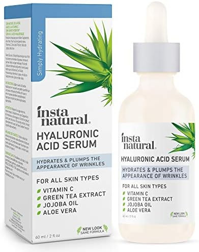 InstaNatural - Hyaluronic Acid Serum - With Vitamin C, Organic & 100% Pure Ingredients for Dry Sk... | Amazon (US)