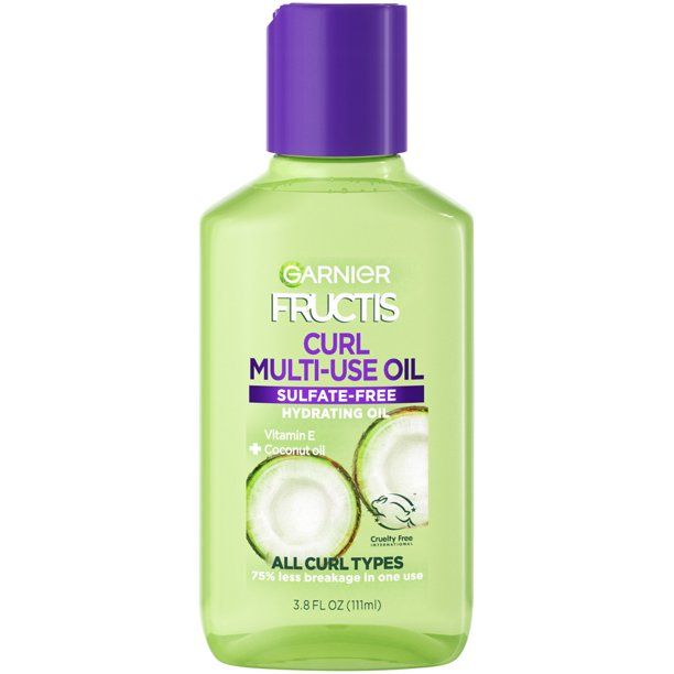 Garnier Fructis Curl Multi-Use Hydrating Oil for All Curl Types, 3 Uses, 3.8 fl oz - Walmart.com | Walmart (US)