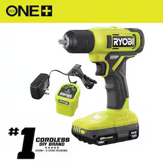 ONE+ 18V Cordless 3/8 in. Drill/Driver Kit with 1.5 Ah Battery and Charger | The Home Depot