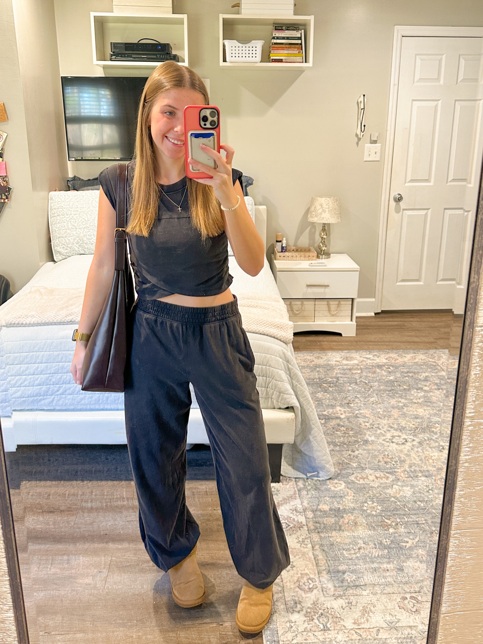 LOVE this free people crossover jogger set 😗

#LTKStyleTip #LTKSeasonal #LTKItBag