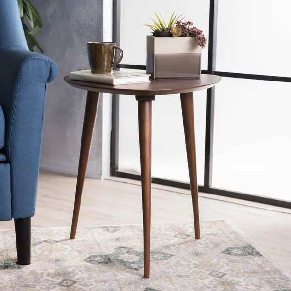 Naja Mid-Century Wood End Table by Christopher Knight Home - 20" L x 20" W x 22.75"H | Bed Bath & Beyond