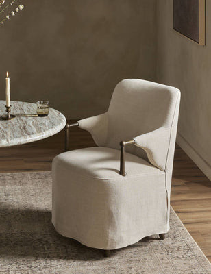 Brently Dining Chair by Amber Lewis x Four Hands, Dune | Lulu and Georgia 