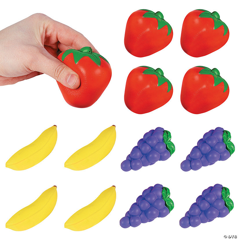 Fruit Stress Toys - 12 Pc. | Oriental Trading Company