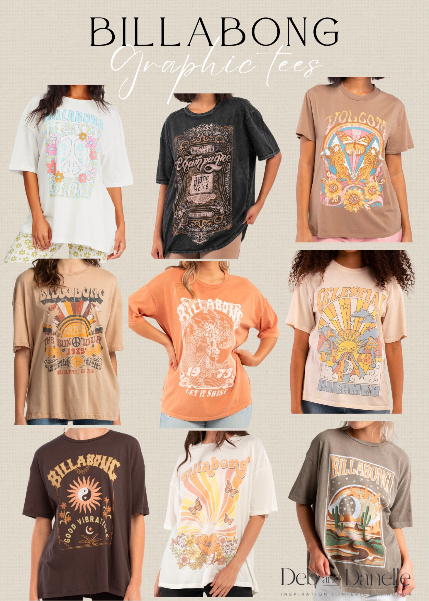 Billabong Gtaphic Tshirts!  A bunch of these are on major sale! 

Billabong tshirt, graphic tshirt, graphic tee, oversized graphic tee, oversized graphic T-shirt, oversized tshirts, women’s tshirts, women’s graphic tee, graphic t, billabong graphic tee, Tilly’s sale, sale, Deb and Danelle 

#LTKfit #LTKstyletip #LTKsalealert
