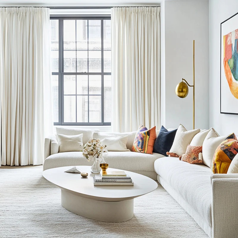 Lorna French Linen Custom Pleated Curtains Panel | IXA Curtains