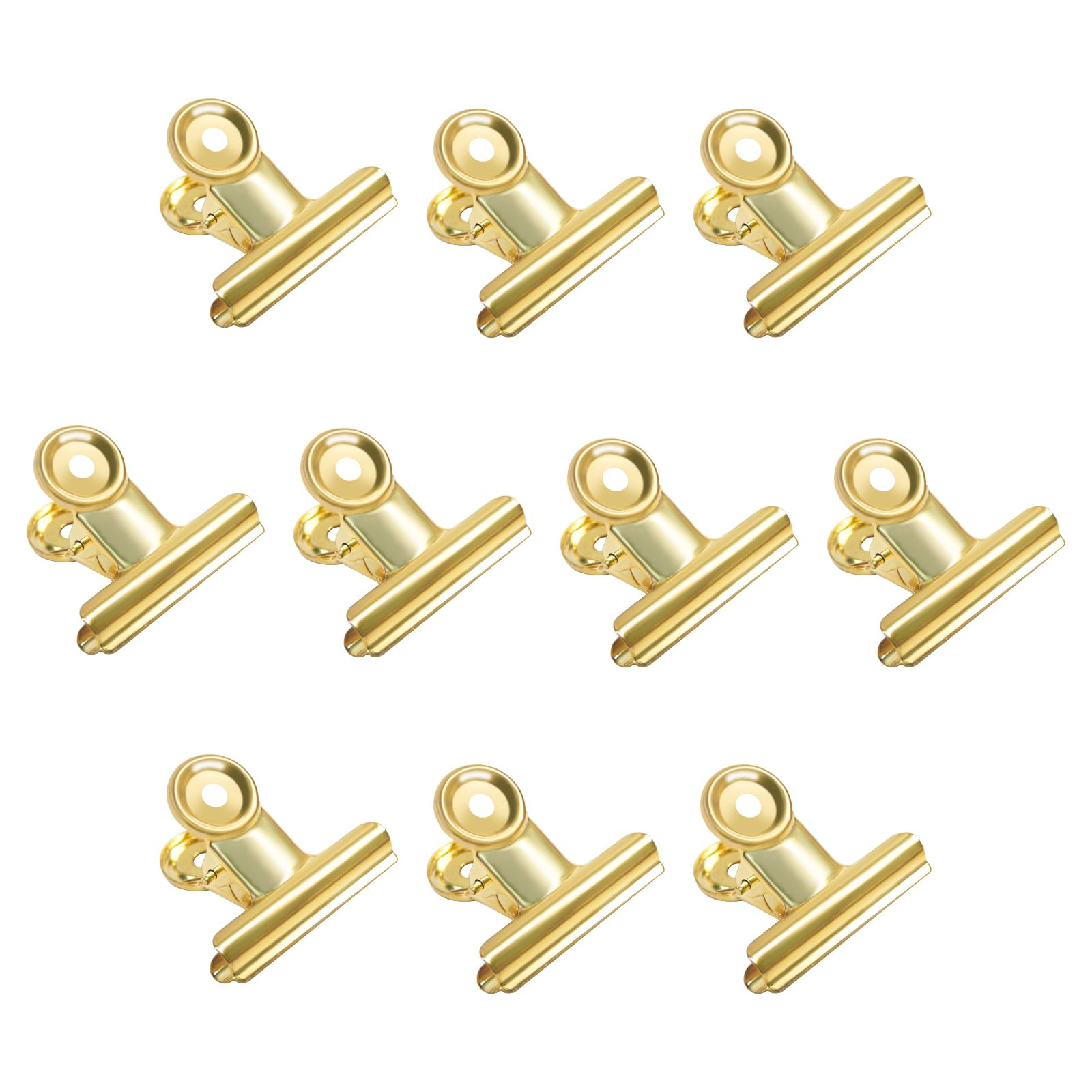 Gold Bull Hinge Paper Clips - Coideal 10 Pack 2 Inch Stainless Steel Large Metal Binder Clips for... | Amazon (US)