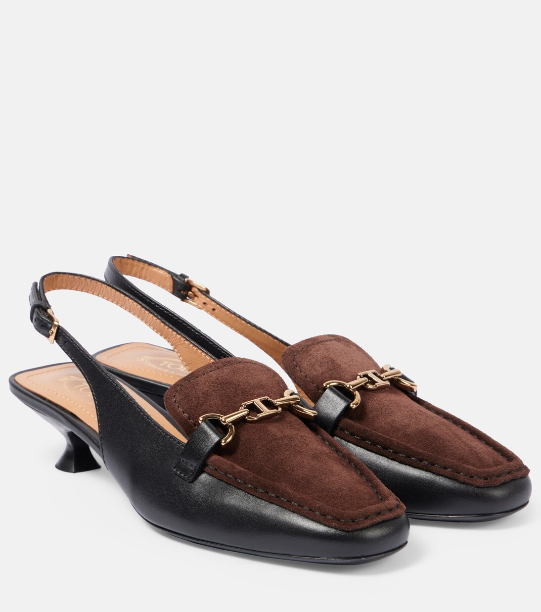 35 leather slingback loafer pumps | Mytheresa (US/CA)