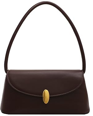 Retro Shoulder Bag for Women, Leather Small Tote Handbag Hobo Cute Clutch Shoulder Purse, Vantage... | Amazon (US)