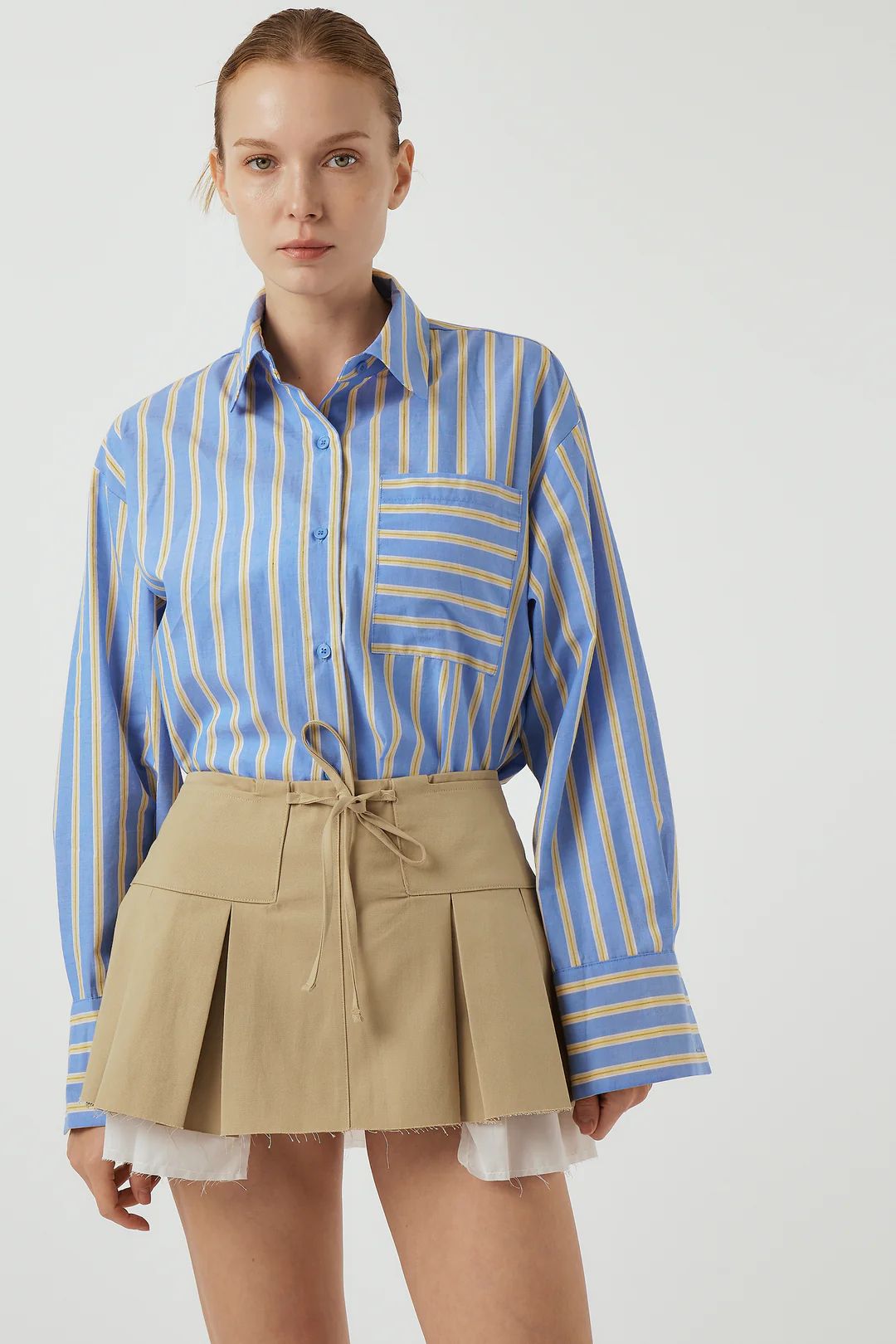 Ayla Oversized Striped Shirt | Storets (Global)