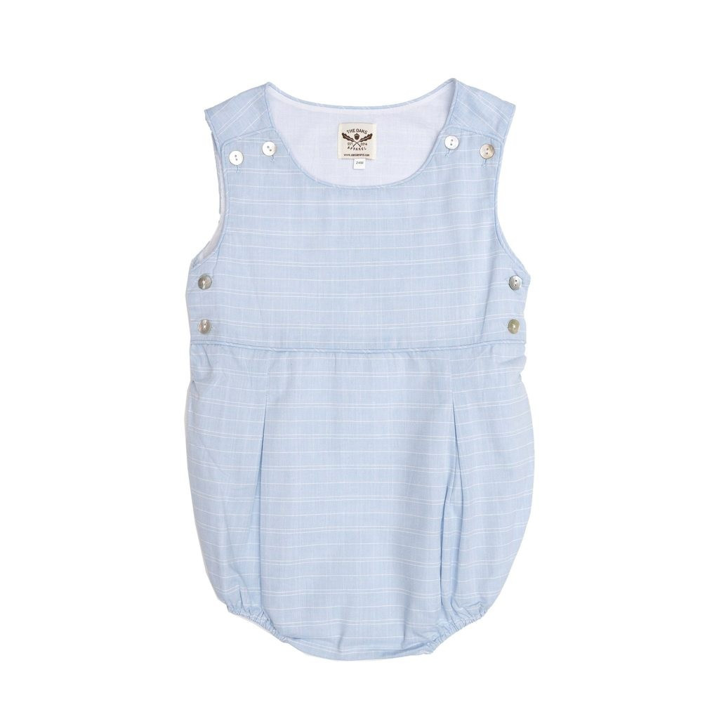 David Lt Blue Romper | The Oaks Apparel Company