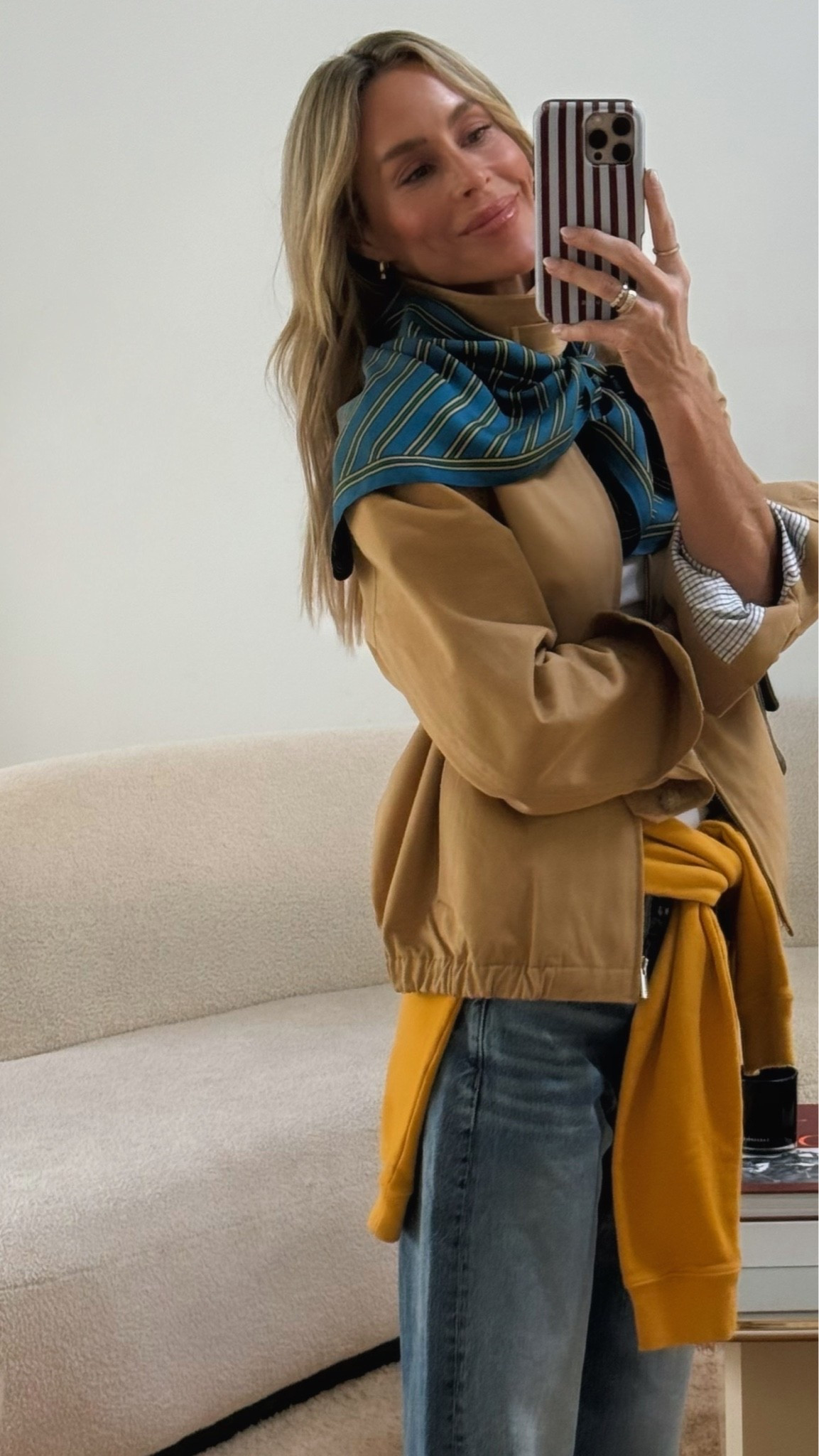 Love the jewel tones in this neck scarf. Looking forward to styling it even more this fall. 🤍

#LTKootd #LTKdayinmylife #LTKgrwm