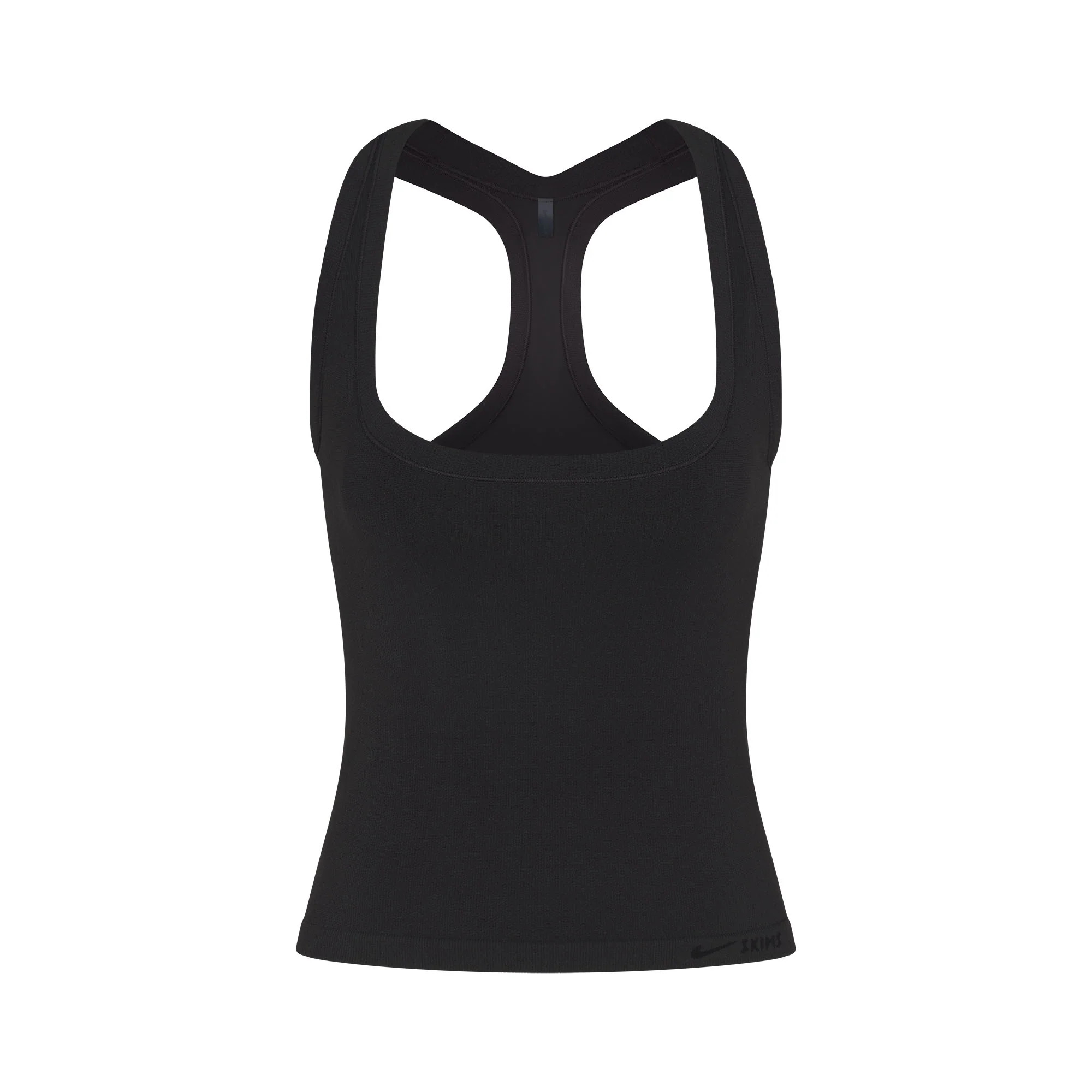 NikeSKIMS VINTAGE SEAMLESS RACER BACK TANK | OBSIDIAN | SKIMS | SKIMS (US)