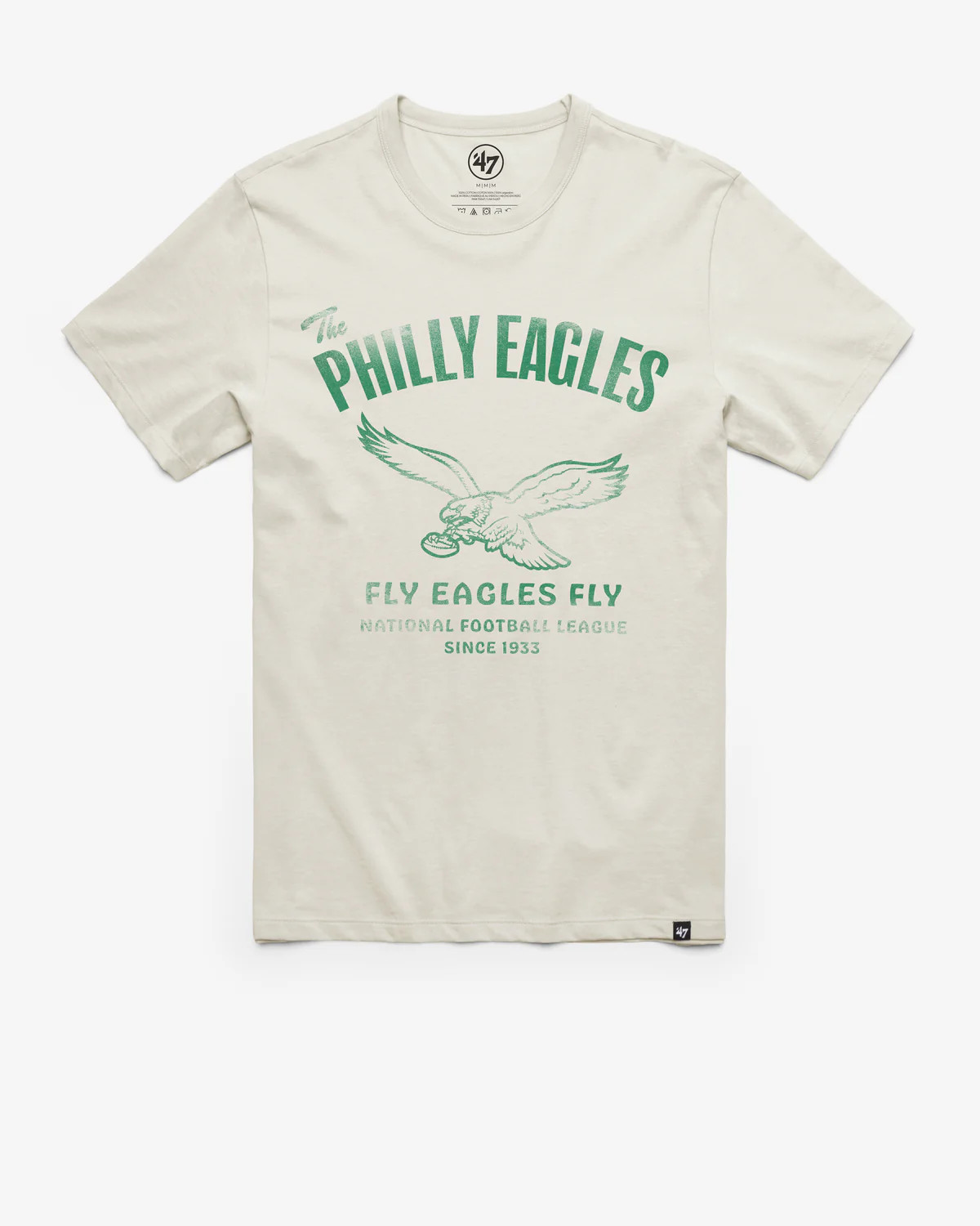 PHILADELPHIA EAGLES HISTORIC WIDE OPEN '47 FRANKLIN TEE | '47Brand