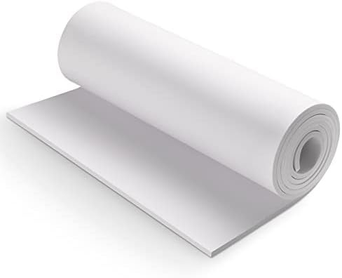 White Eva Foam Cosplay Sheets roll,Premium eva Foam 5mm Thick,59" x 13.9", High Density 86kg/m3 f... | Amazon (US)