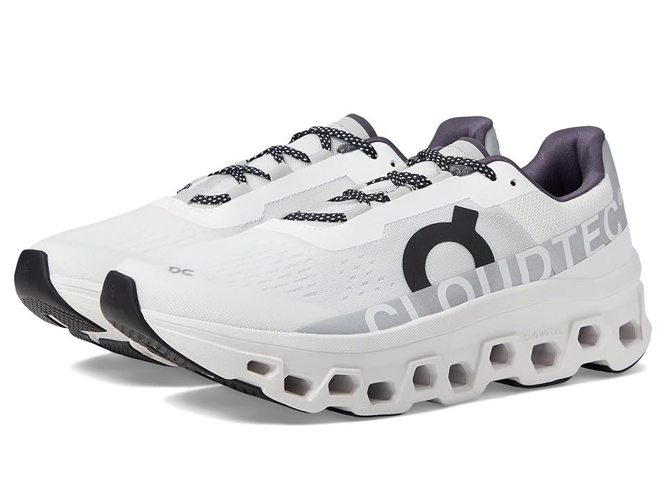 On Cloudmonster Men's Shoes Undyed White/White : 10.5 M, Fabric/Manmade | Zappos