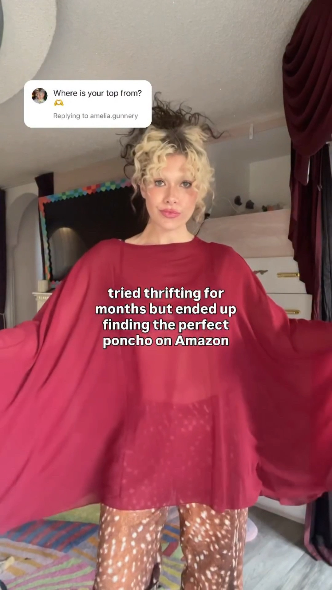 was on the hunt for the perfect poncho forever - tried thrifting + vintage with no luck but finally found this dream one on amazon (and it comes in so many colors 👀)

linked in my bio bc I know I’m not the only one searching 🤍
 #PonchoStyle #FallOutfits #OOTDInspo #BohoStyle #AmazonFinds #WardrobeGoals #StyleInspo #EffortlessStyle #FallFashion #PersonalStyle